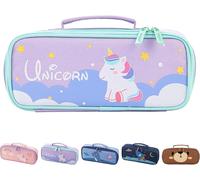 Licorne School Papeterie Boîte Fille, Trousse Licorne, Grande Capacité Trousse École, Beau Et Mignon, Adapté Aux Filles Comme Cadeaux D'école - Violette (Une Seule Trousse, Pas De Stylo)