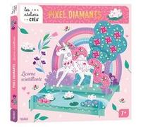 Licorne scintillante en pixel diamants