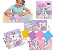 Licorne Set créatif livre avec mosaïques 600 autocollants en mousse