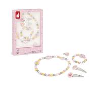 Janod - Set 5 bijoux Licornes - Collier, bracelet, bague, 2 barrettes - Bois & métal FSC