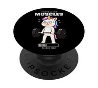 Licorne soulevé de Terre Gym Rat Installation Musculation Levage Musculaire Homme Femme PopSockets PopGrip Adhésif
