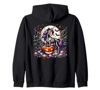 Licorne Squelette d'halloween Sweat à Capuche