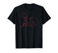 Licorne stellaire allongée avec Croissant de Lune céleste T-Shirt