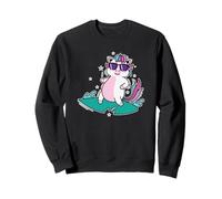 Licorne Surf dans la mer Sweatshirt