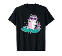 Licorne Surf dans la mer T-Shirt