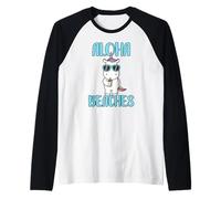 Licorne Sympa Vacances D'été Plage Hawaï Aloha Beaches Manche Raglan