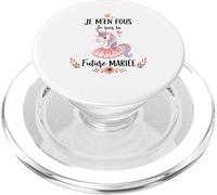 Licorne Team Mariée Je M'en Fous Je suis La Future Mariée PopSockets PopGrip pour MagSafe