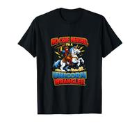 Licorne Wrangler Cowboy Riding Unicorn Lasso Graphic T-Shirt