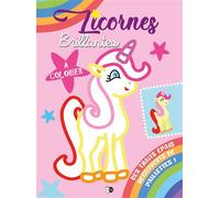 Licornes brillantes - Bloc Rose - Collectif - P'tit Loup - broché - Document jeunesse