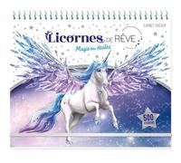 PlayBac - Carnet créatif - Licornes de rêve : Magie des étoiles - Avec 500 stickers