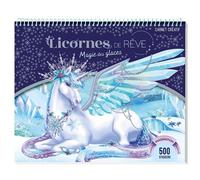 Christine Alcouffe – Licornes de rêve – Carnet créatif : Magie des glaces – Cartonné
