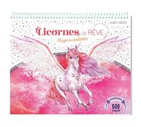 Licornes de rêve - Carnet créatif - Magie des paillettes nouvelle édition - Christine Alcouffe - Play Bac Eds - relié - Document jeunesse