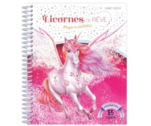 Licornes de rêve - Mini-carnet Magie des paillettes