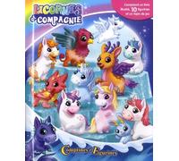 Phidal Licornes et Compagnie Comptines et Figurines - Livre illustré, 10 Figurines, Tapis de Jeu