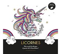 Licornes - Happy coloriage: Mon carnet de coloriages & messages 100 % bonne humeur !