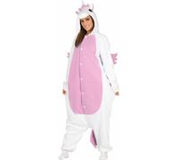 Licornes Kigurumi Carnaval Pyjama Ailes Douces Géant Capuche Reine des Contes Costume Une Pièce Fermeture Génial Mystique Fantaisie Realm, Taille : 42 - 44 (L) Couleur : Blanc