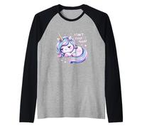 Licornes sarcastiques Amusantes I Can't Exist Today Manche Raglan
