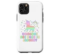 Licorns are Born in January Funny Unicorns Mom Dad Kids Coque pour iPhone 11 Pro