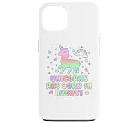 Licorns are Born in January Funny Unicorns Mom Dad Kids Coque pour iPhone 13