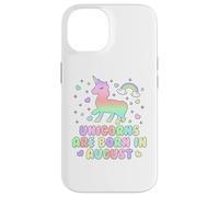 Licorns are Born in January Funny Unicorns Mom Dad Kids Coque pour iPhone 14