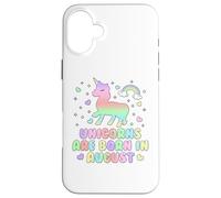 Licorns are Born in January Funny Unicorns Mom Dad Kids Coque pour iPhone 16 Plus