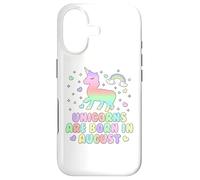 Licorns are Born in January Funny Unicorns Mom Dad Kids Coque pour iPhone 17