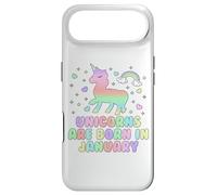 Licorns are Born in January Funny Unicorns Mom Dad Kids Coque pour iPhone Air