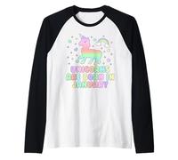 Licorns are Born in January Funny Unicorns Mom Dad Kids Manche Raglan