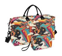 Licorns Rainbow Star Sac de w nd décoratif Sac de sport Sac fourre-tout avec sangle réglable pour trekking Étanche Bolsa de para Mujer