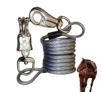 Licou pour Cheval - Accessoires Réglables en Nylon pour Animaux,Licou De Conduite avec Extension À Ressort,pour Moutons Volaille Bétail Ferme Extérieur Écurie Pâturage Concours
