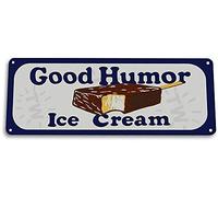 Licpact Plaque en métal avec inscription « Good Humor Ice Cream Bar Vending Truck Summer Cool Treat », 15,2 x 40,6 cm