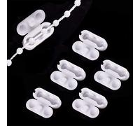 LICQIC Connecteur de Chaîne en Plastique Blanc pour Chaîne Perlée pour Stores Enrouleurs et Stores Verticaux, 5 Plastique