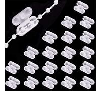 LICQIC Connecteur de Chaîne en Plastique Blanc pour Chaîne Perlée pour Stores Enrouleurs et Stores Verticaux, 20 Plastique