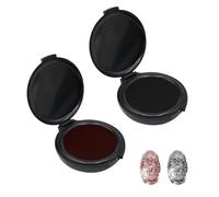 LICQIC Doigts Tampon Encreur D'Empreintes Digitales, Encreur Effaçable à Séchage Rapide, Rapide avec Impressions Transparentes pour Bureau Identification Notaire