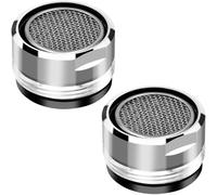 LICQIC Lot de 2 filtres de rechange pour robinet, aérateur de robinet, 24 mm mâle, économiseur d'eau, buse de filtre pour évier de cuisine, salle de bains, toilettes, restaurants