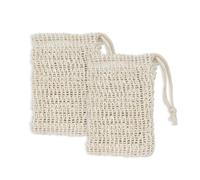 LICQIC Lot de 2 sacs à savon en sisal pour faire mousser et exfolier sous la douche