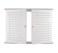 Licsaliwe Armoire de routeur Mural à 2 Niveaux, étagère WiFi 18, 5x10, 6 Pouces avec Porte Creuse, Couverture de boîte à fusibles pour Le Bureau Domicile