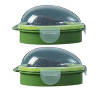 Licsaliwe Avocado Saver - Récipient d'avocat en Silicone réutilisable 2 pièces, scellable pour Le Stockage de la Cuisine au réfrigérateur