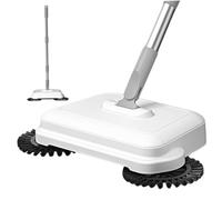 Licsaliwe Balayeuse de Sol rotative à 360 ° 2 en 1 - Balayeuse de Tapis à Haute efficacité avec aspirateur Manuel Suspendu Longue poignée pour Le Bureau Domicile