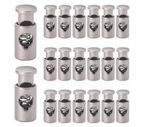 Licsaliwe BBQ Brack CLIMPS 20PCS, Cylindrical Metal Spring Kabob Budgeles, Clips Non Skid