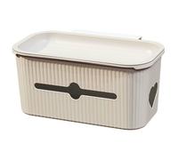 Licsaliwe Caddy de Chevet, Organisateur Suspendu avec Couvercle, Grand Panier de Rangement pour la Maison, Bureau, dortoir, lit superposé / 10.4x6.5x4.9