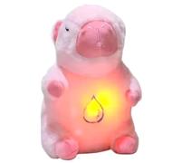 Licsaliwe Capybara Respirant Un Animal en Peluche, Un soulagement de l'anxiété Peluche avec Mouvement réaliste et des lumières Musicales apaisantes pour Les Enfants (Style 2)