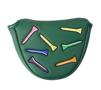 Licsaliwe Couvercle de Putter de maillet pour Arbre Central, hierge en Cuir PU Half Mallet avec Protection Fermeture magnétique pour Les Clubs Golf