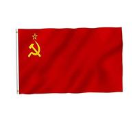 Licsaliwe Drapeau de l'Union soviétique, bannière Communiste Nationale, décoration de Drapeau Pays à Double couture/36x60 Pouces