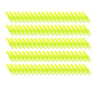 Licsaliwe Encoches de flèche de tir à l'arc en Plastique, 100 pièces encoches Jaunes Transparentes 5.2mm diamètre intérieur, pour Les flèches tir Chasse DIY