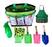 Licsaliwe Ensemble d'outils de Jardinage pour Enfants, 7 pièces, Tablier pulvérisateur, Gants, Cosplay éducatif pour Les Tout-Petits