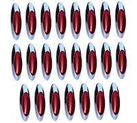 Licsaliwe Feux de position latéraux à LED, 23 pièces rouges super lumineux, 12V étanches pour camions, remorques et véhicules