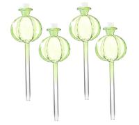 Licsaliwe Globes d'arrosage pour Plantes en Verre, Paquet de 4, Insert de jardinière à arrosage Automatique pour Plantes d'intérieur, Automatique pour Les vacances/3x9 Pouces