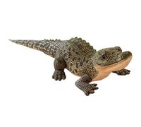 Licsaliwe Grand Jouet en Peluche Alligator, Animal en Peluche Crocodile réaliste de 39, 4 Pouces avec Tissu Doux pour garçons et Enfants, Vert
