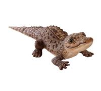 Licsaliwe Grand Jouet en Peluche Alligator, Animal en Peluche Crocodile réaliste de 39, 4 Pouces avec Tissu Doux pour garçons et Enfants, Marron